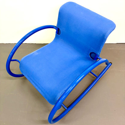 Mid Century Modern Memphis Style Rocking Chair by Amisco - French Canadian