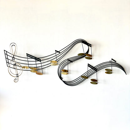 Mid Century Metal Art Sculpture by Curtis Jere Titled “Rhapsody” Signed & Dated