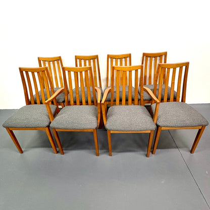 Mid Century Teak Set Of Eight Dining Chairs by G Plan - England