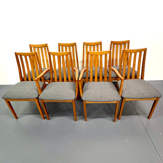 Mid Century Teak Set Of Eight Dining Chairs by G Plan - England