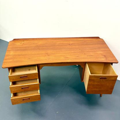 Rare Mid Century Danish Modern Teak Desk by Svend & Madsen