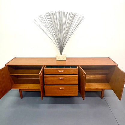 Rare Long Mid Century Teak Credenza/Sideboard By Nils Jonsson For Troeds