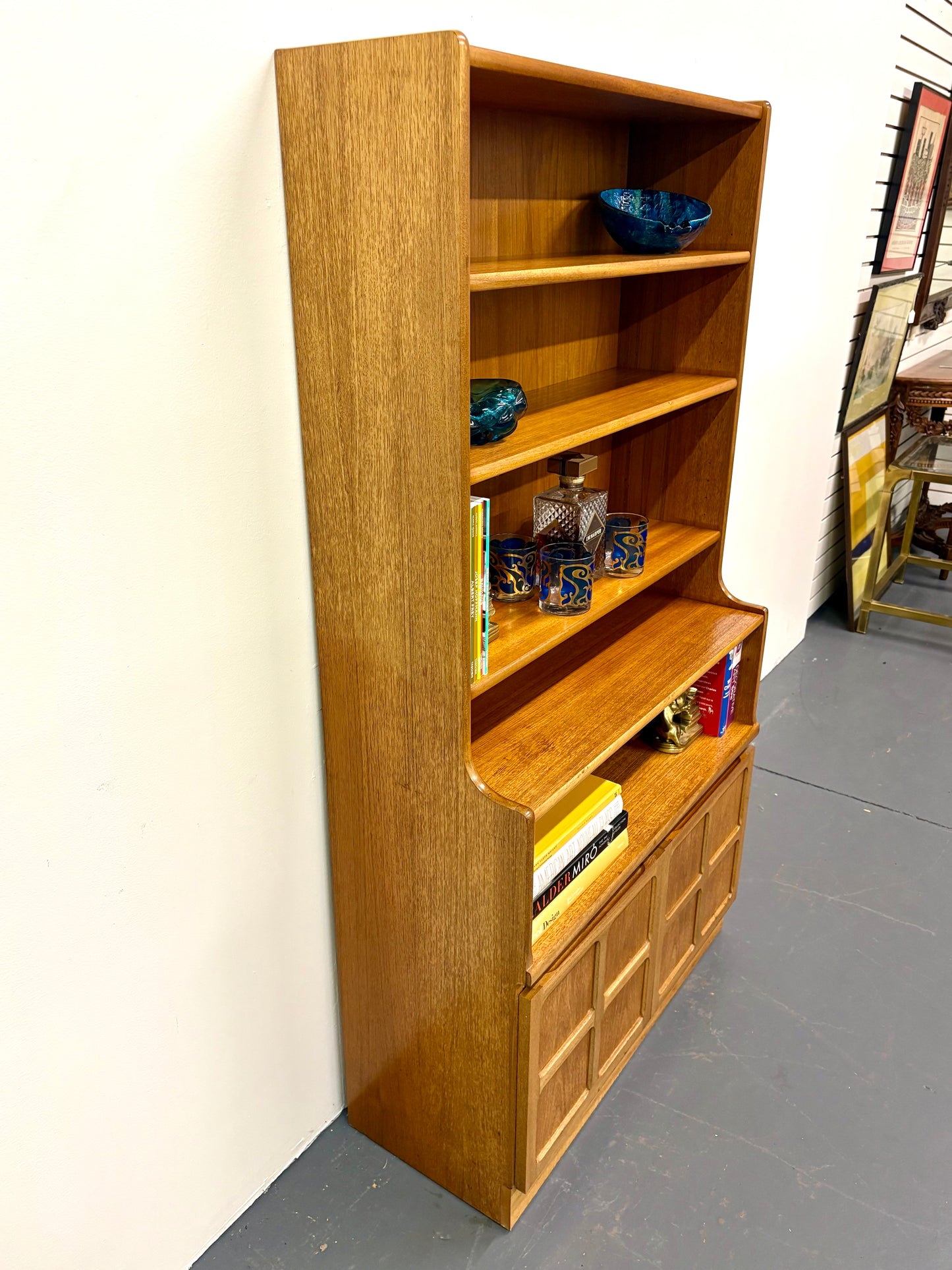 Mid Century Teak Bookcase by Nathan Furniture - England
