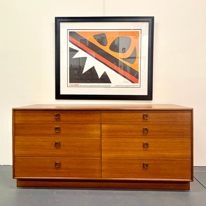 Mid Century Framed Art/Gallery Poster by Alexander Calder Titled “La Grenouille et la Science”