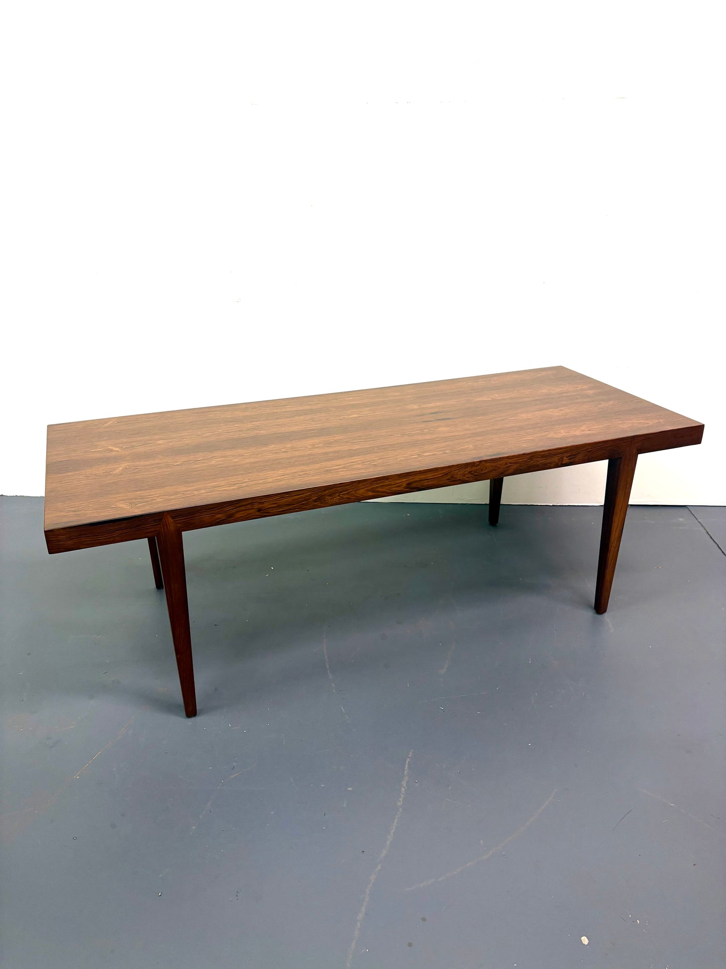 Mid Century Rectangle Rosewood Coffee Table By Severn Hansen - Denmark