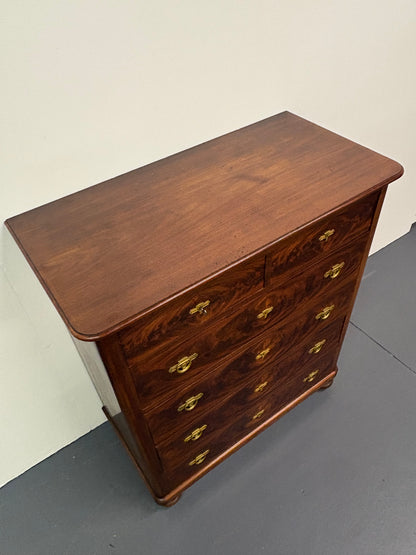 ART DECO DANISH MAHOGANY CHEST OF DRAWERS