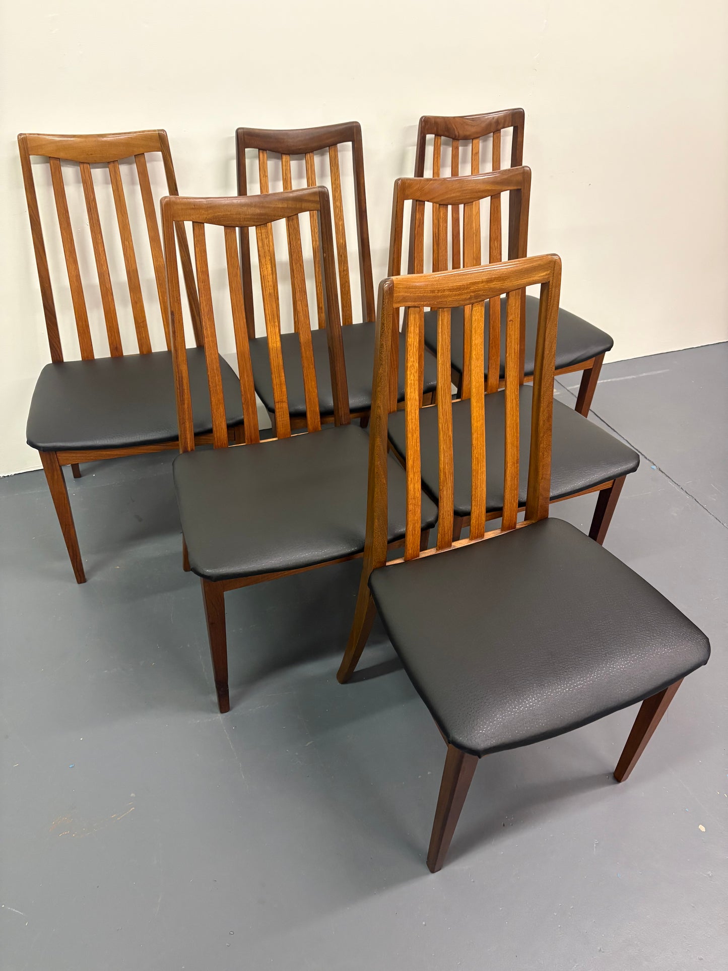MID CENTURY DINING CHAIRS BY G PLAN - SET OF 6