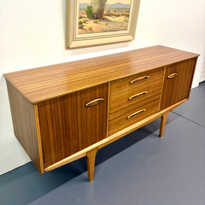 Mid-Size Mid Century Teak Credenza/Sideboard by Jentique Of England