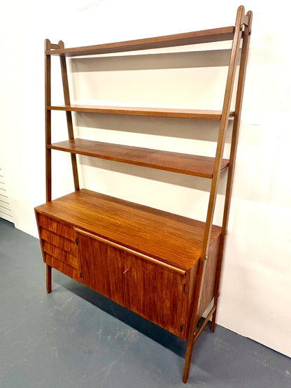 Mid Century Teak Secretary/Bookshelf - Sweden