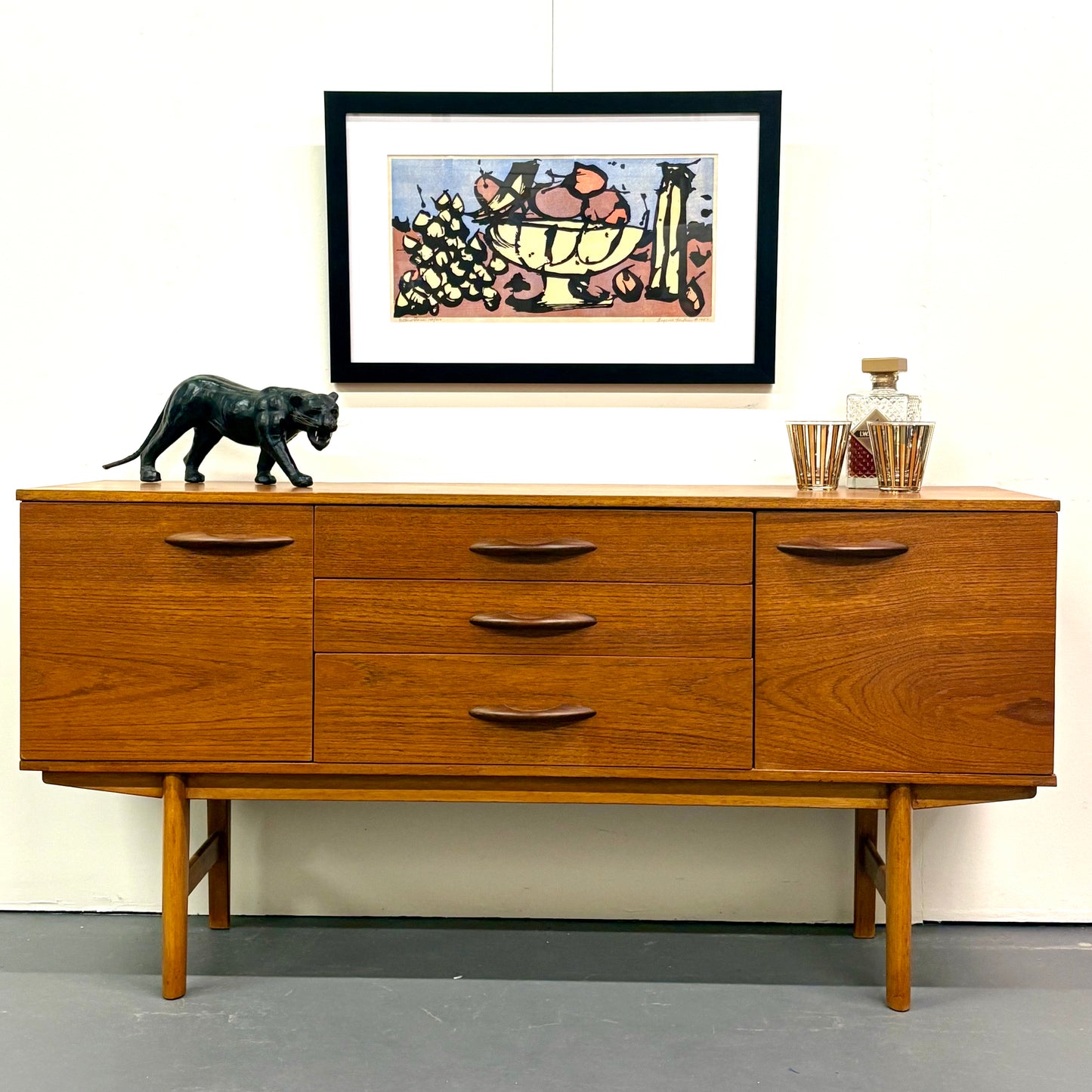 Mid Century Teak Credenza by Avalon