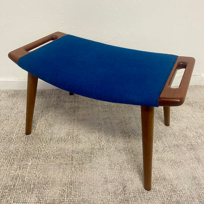 MID CENTURY MODERN PAPA BEAR CHAIR AND OTTOMAN BY HANS J. WEGNER