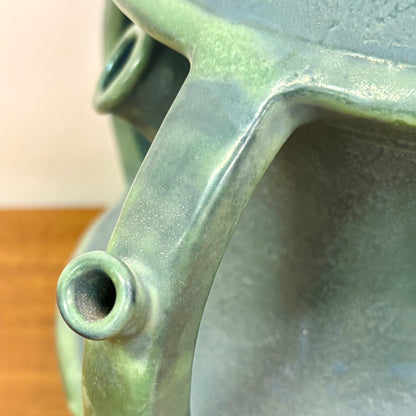 Rare Ceramic Green Tulip Vase by Paul Dachsel “ Amphora” - Austria