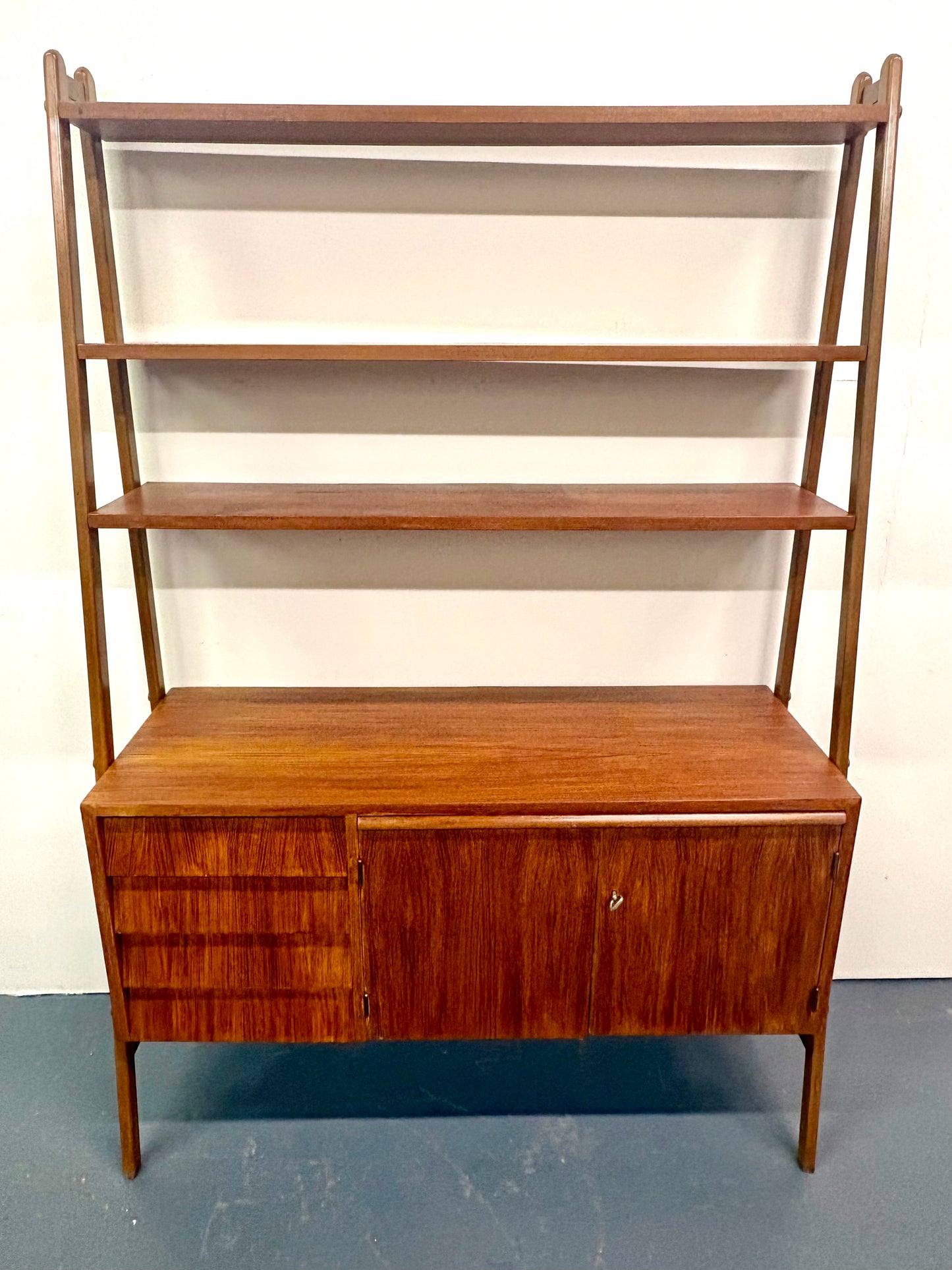 Mid Century Teak Secretary/Bookshelf - Sweden