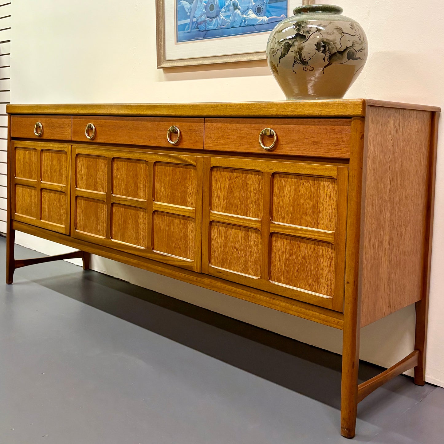 MID CENTURY ENGLISH CREDENZA BY NATHAN