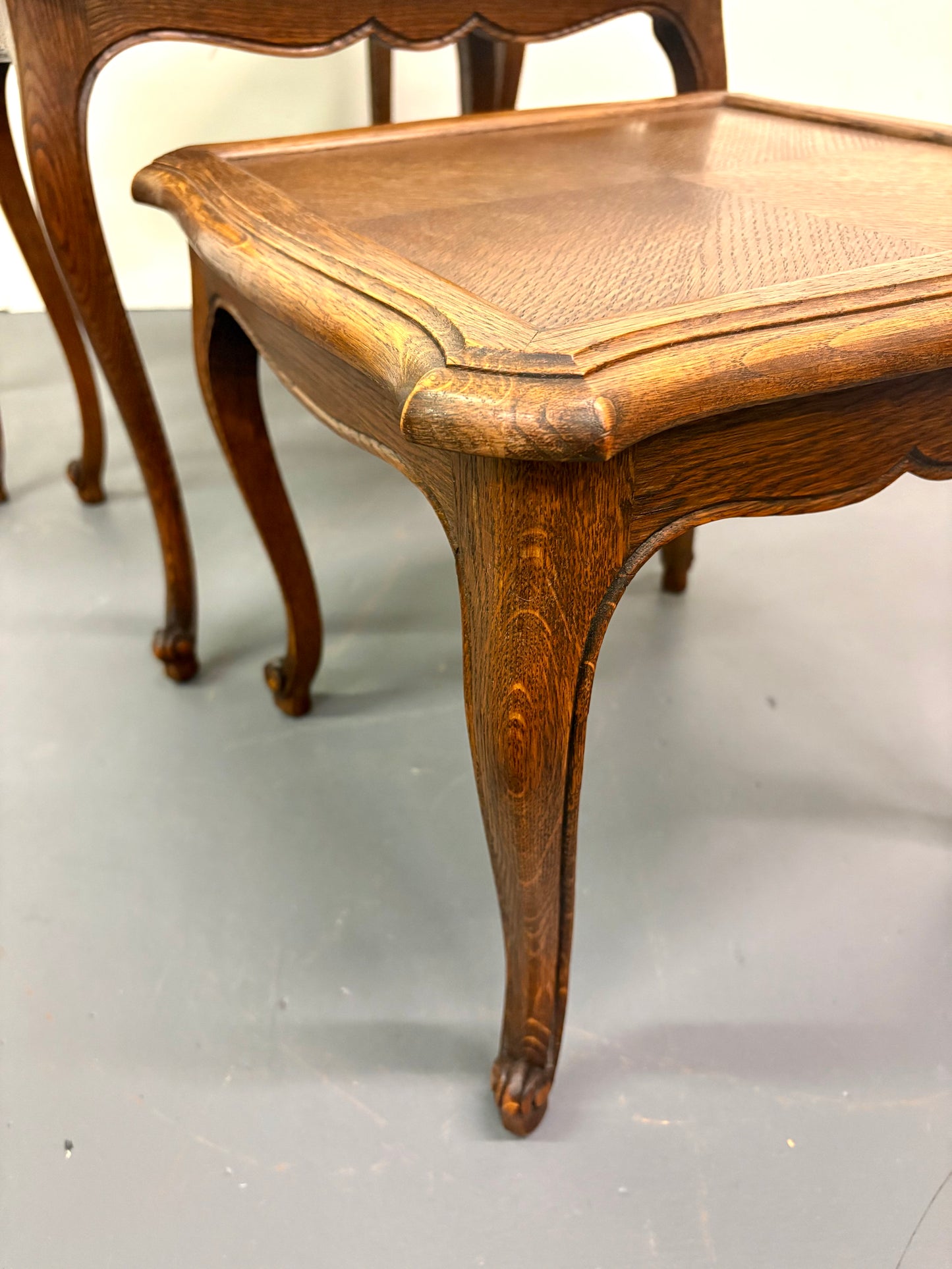 French Louis XVI Style Nesting Set of Three Tables - France