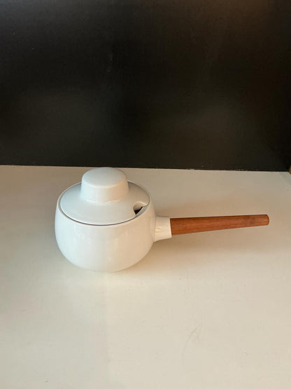 Rare Vintage Henning Koppel Porcelain Teak Gravy Boat, Bing & Grondahl