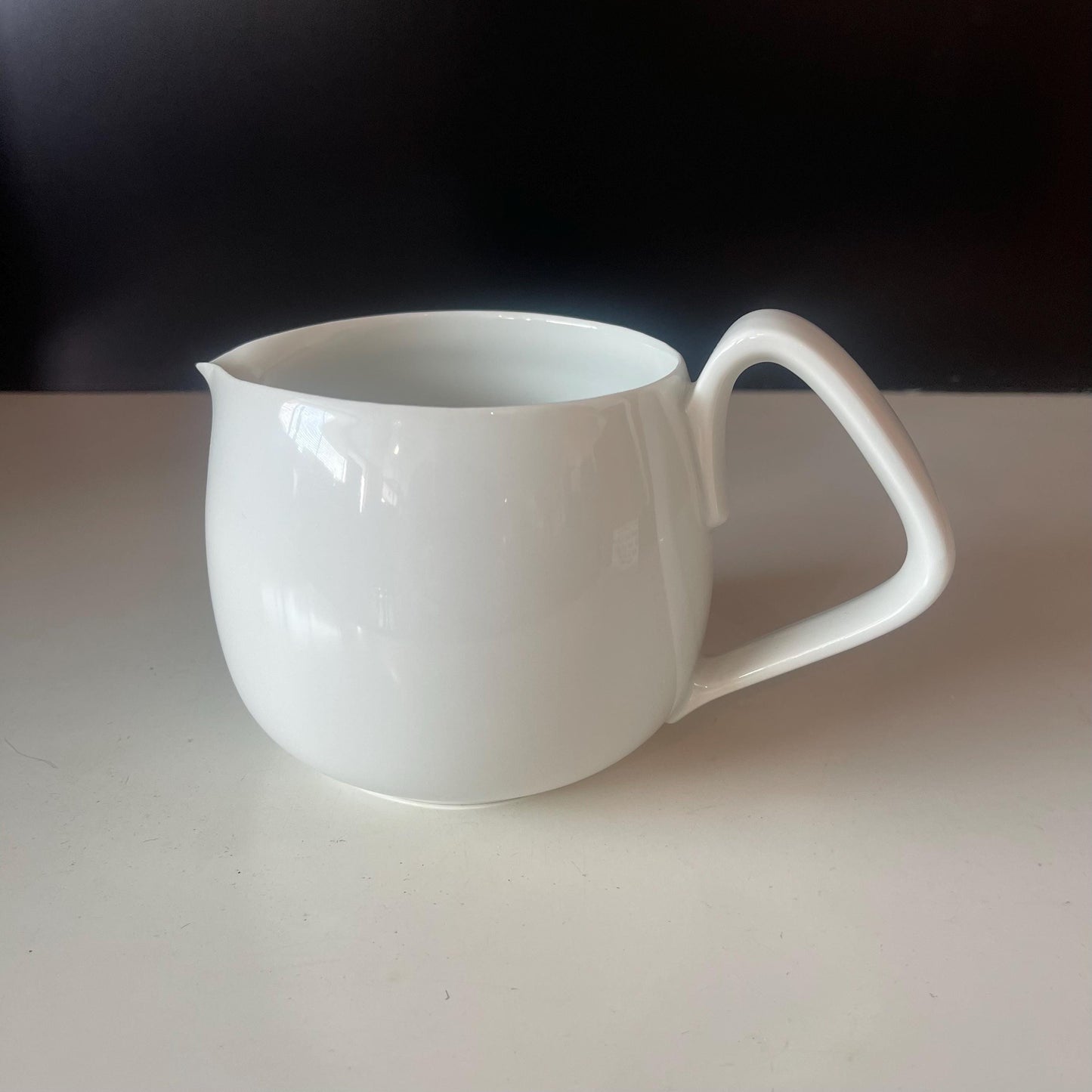 Rare Vintage White Porcelain Pitcher by Henning Koppel for Bing & Grondahl, 1960s No. 441