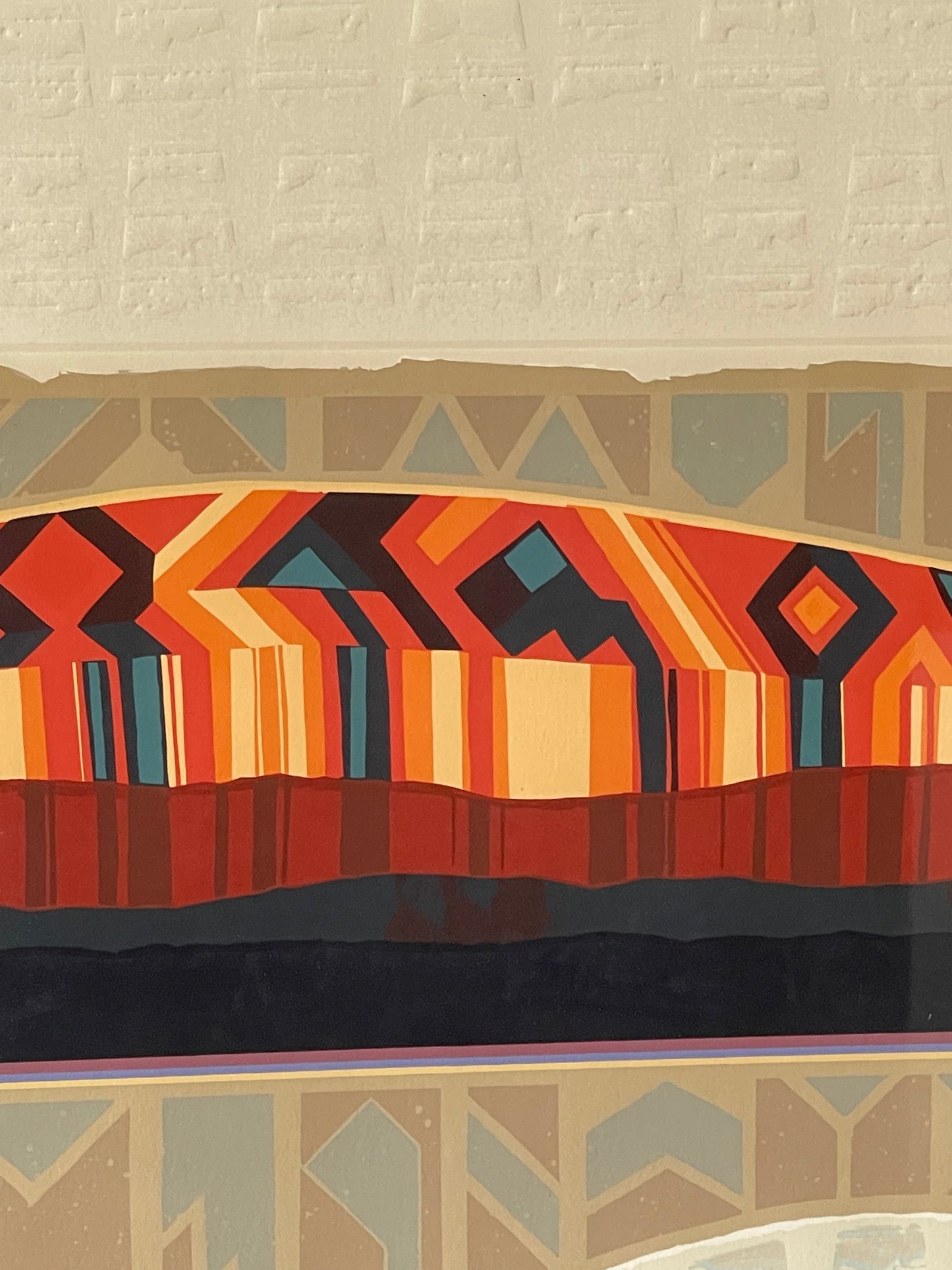 ABSTRACT SERIGRAPH BY ARTHUR SECUNDA