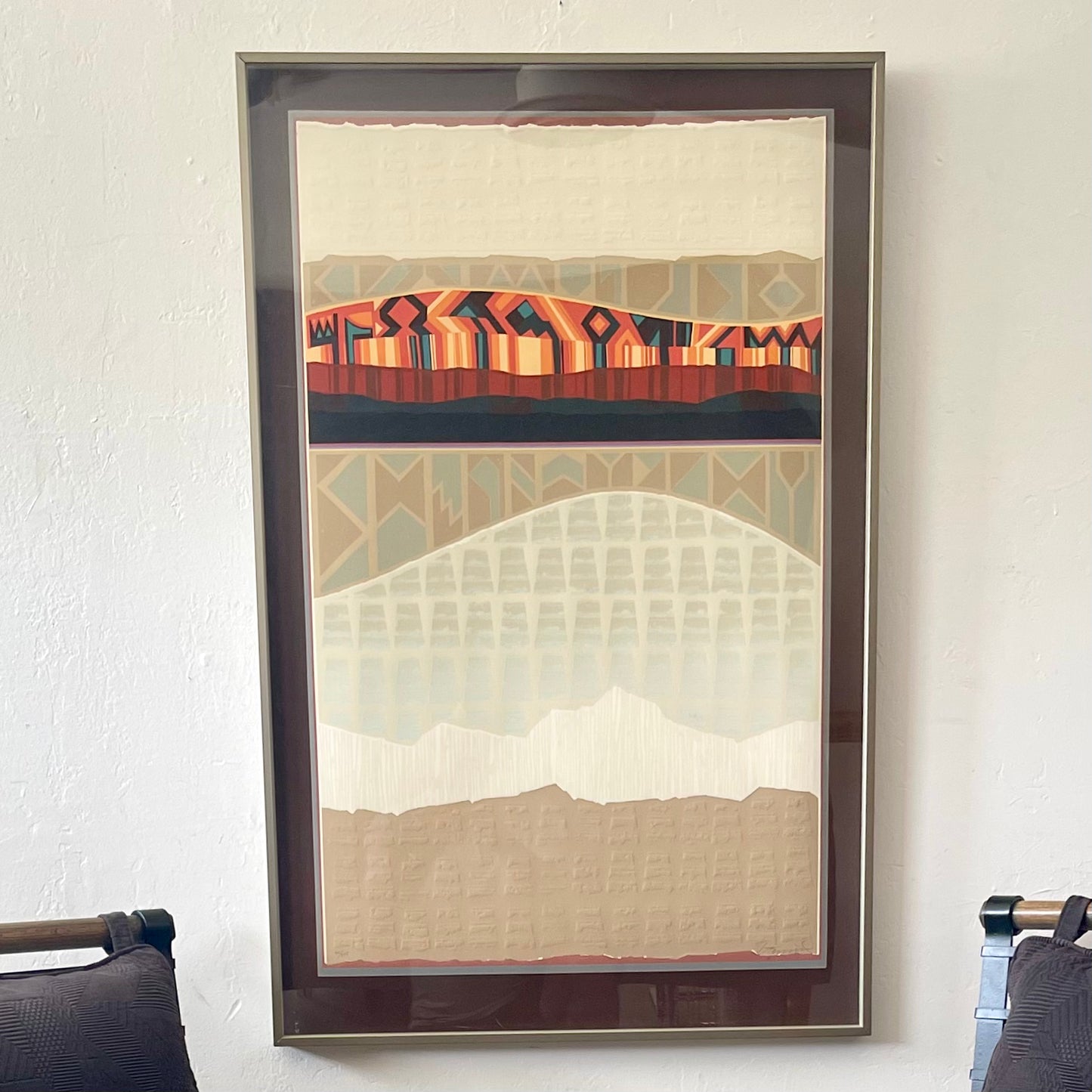 ABSTRACT SERIGRAPH BY ARTHUR SECUNDA