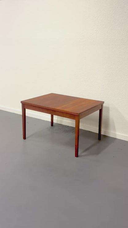 Mid Century Articulating Walnut Custom Made Dining Table