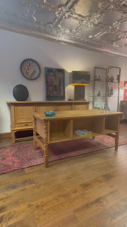 Mid Century Danish Oak Bookshelf Desk - Denmark